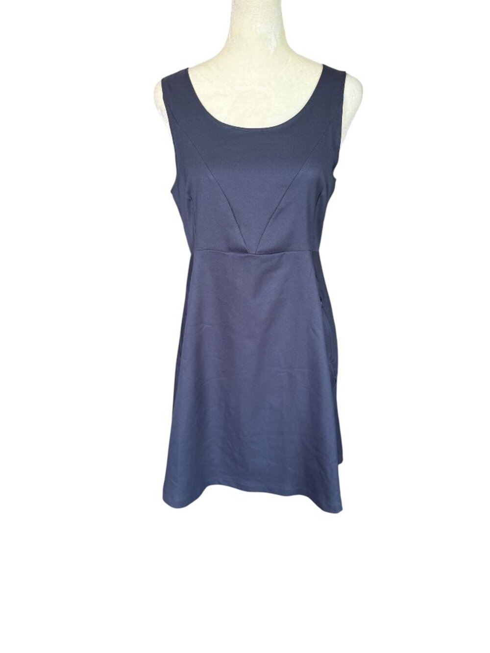 Decathlon women's dark blue sleeveless lightweight tank dress size medium